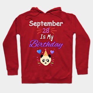 september 28 st is my birthday Hoodie